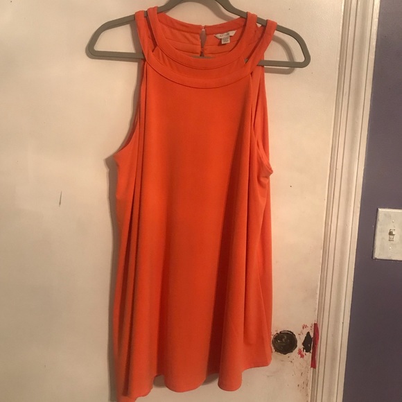 Orange Asymmetrical Top - Picture 1 of 6